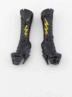 Monster High Frankie Stein G1 Black Lightning Bolt Boots – Replacement Shoes